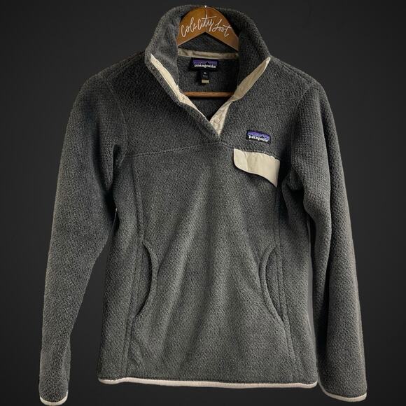 Patagonia Fleece Snap T Pullover Sweater Gray XS - Picture 1 of 7